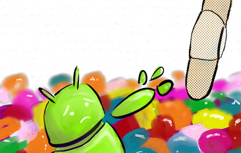 Android greift nach Pflaster