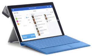 Paypal Here mit Microsoft Surface Tablet