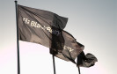 Blackberry Flagge im Wind
