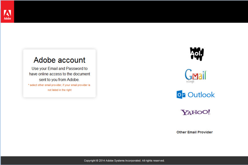 Adobe Phishing Mail