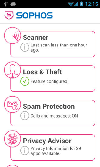 Sophos Mobile Security App