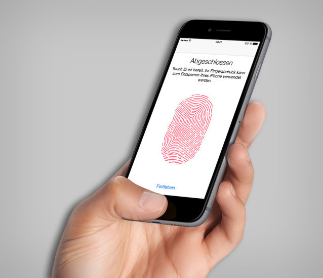 iPhone mit Apple Touch ID
