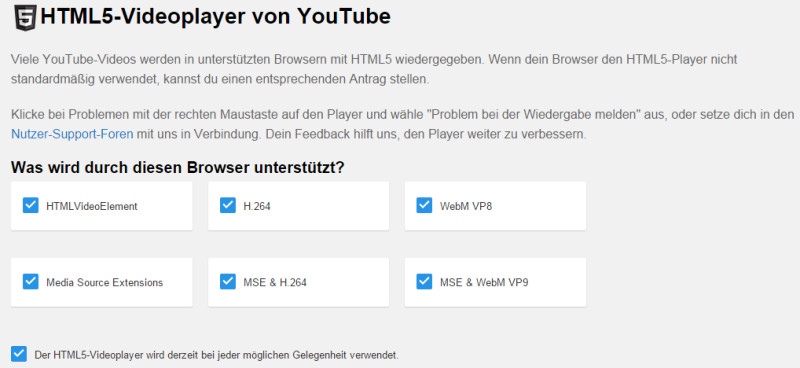 Youtube HTML5