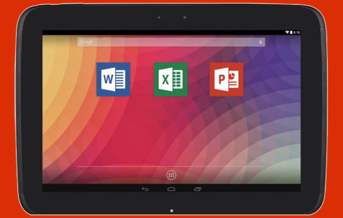 Office-Apps auf Android-Tablet