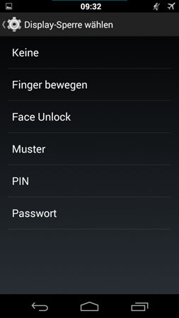 Android Lockscreen Einstellungen