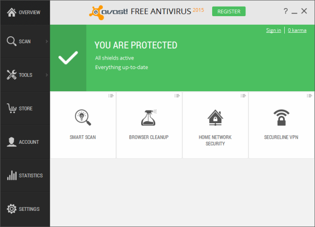 Avast AntiVirus Free (2015)