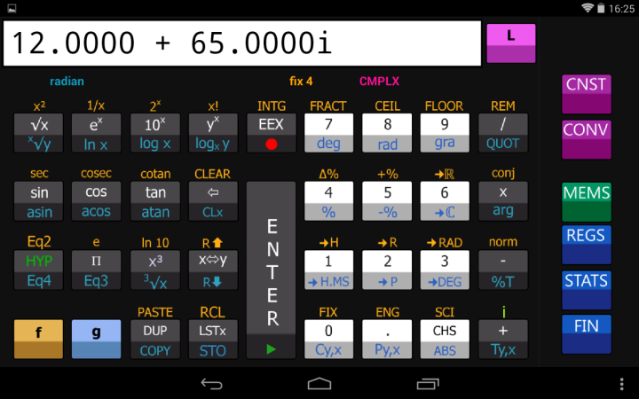 A Scientific and Financial RPN Calculator 