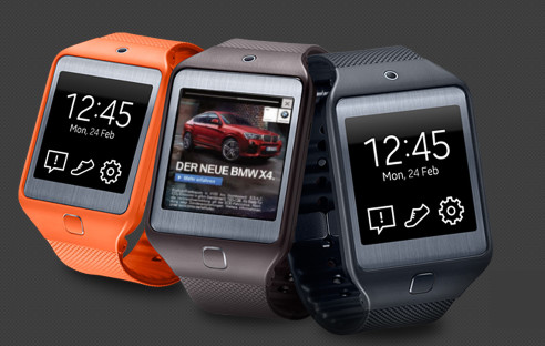 Samsung Galaxy Gear Smartwatch mit Werbung