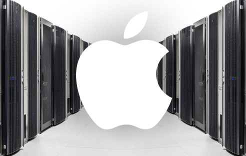 Serverraum Apple Logo
