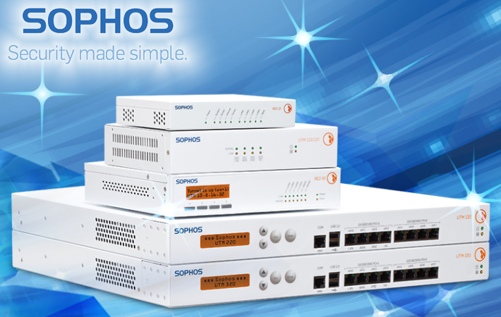 Sophos stellt unter anderem seine UTM Appliance mit integriertem WLAN-Access-Point sowie Cloud Security Protection vor.