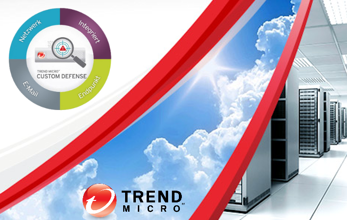 Trend Micro zeigt Lösungen aus den Bereichen Custom Defense, Cloud & Virtualisation und Cloud App Security für Office 365.
