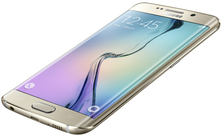 Samsung Galaxy S6 Edge liegend