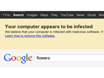 Google-Suche warnt Opfer von DNSChanger