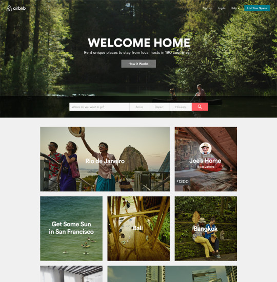Airbnb Online-Vermittlung privater Wohnunterkünfte