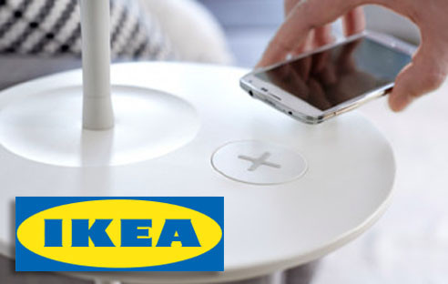 IKEA Möbel Qi-Aufladetechnik