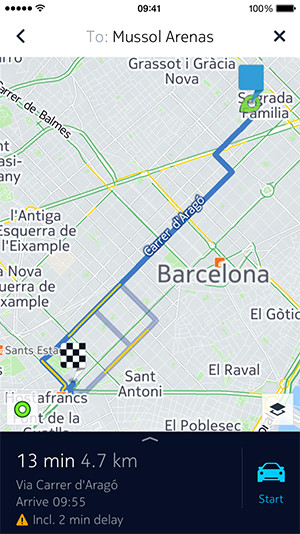 Kartennavigation mit Nokia Here Maps unter iOS