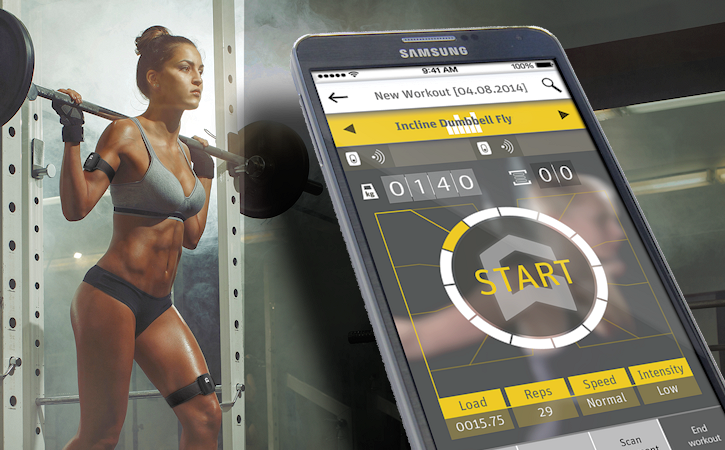Der Fitness-Tracker Gymwatch Sensor