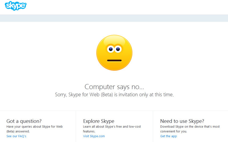 Skype no Invite