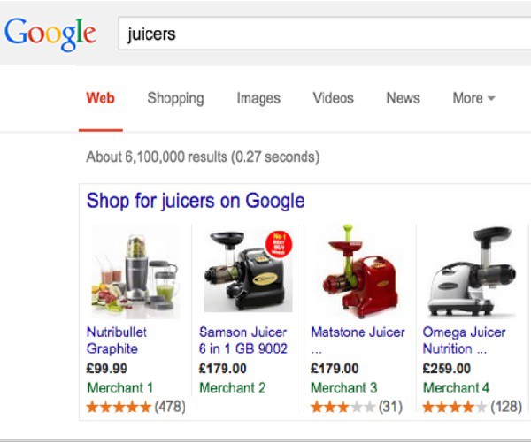 Google Shopping Produktbewertungen
