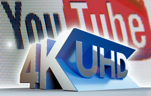 4k-UHD-Logo und Youtube-Logo