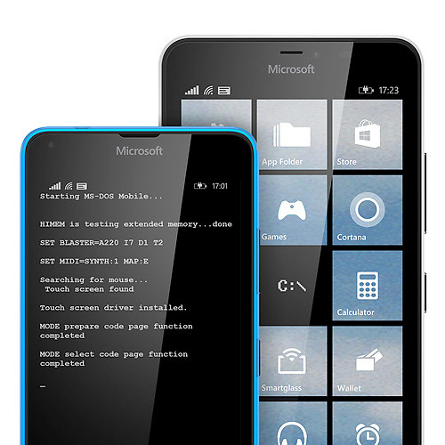 MS-DOS Mobile auf Lumia-Smartphones