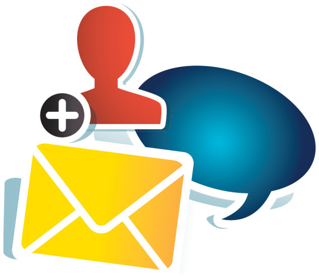 Chat, Kontakte und E-Mails