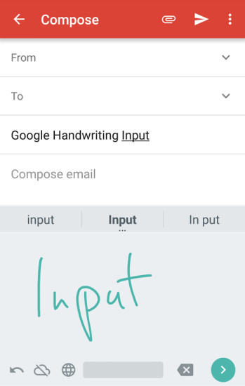 Die Google Handschrifteingabe für Android