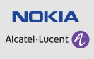 Nokia und Alcatel-Lucent Logo