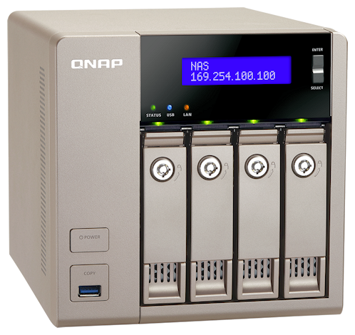 Käufer haben beim QNAP NAS-Server TVS-463 die Wahl zwischen 4 und 8 GByte Hauptspeicher, der sich auf bis zu 16 GByte erweitern lässt.