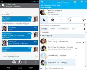 Lync Online: Die Lösung, die Microsoft inzwischen unter dem Namen Skype for Business anbietet, überzeugte unter anderem durch Übersichtlichkeit. 