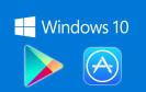 Windows 10 mit Google Play und Apple App Store