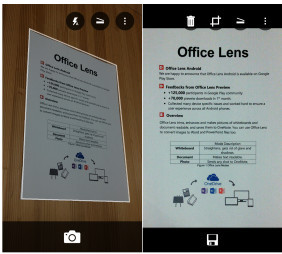 Microsoft Office Lens Dokumentenscanner