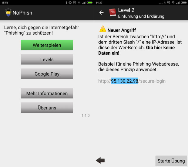 NoPhish Android App