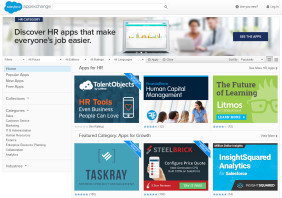 Salesforce AppExchange Webseite