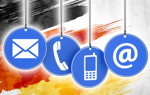 E-Mail,Telefon, Handy Symbole