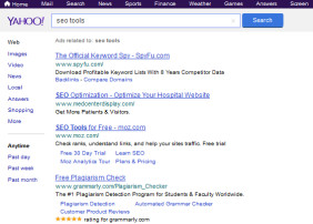 Yahoo mit Google-Suche