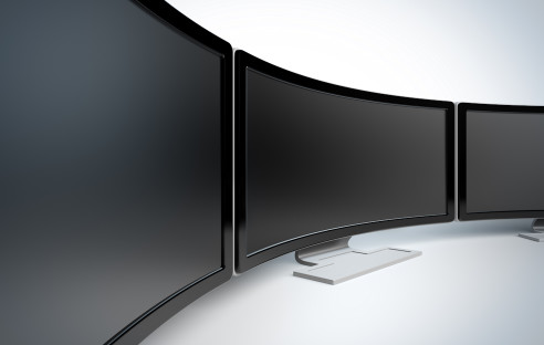 Curved Display - Gebogener Monitor