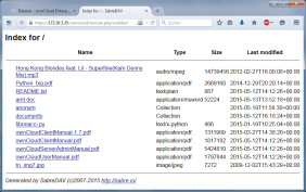 WebDAV: Auch per WebDAV kann man auf den ownCloud-Server zugreifen.