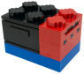 Total Geekdom PC: Die einzelnen Komponenten des modularen Lego-Computers lassen sich beliebig anordnen. Mal finden der Rechner und USB-Hub auf der Festplatte Platz ...
