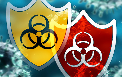 Antivirus Schild und Symbol