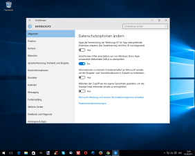 Datenschutzeinstellungen in Windows 10