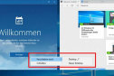 Mit dem Aufgabenansichtknopf lassen sich in Windows 10 Programmfenster von einem Desktop zu einem anderen verschieben.