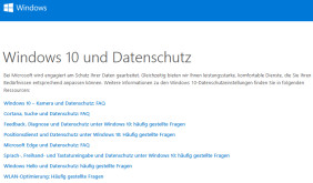 Datenschutz-FAQ zu Windows 10