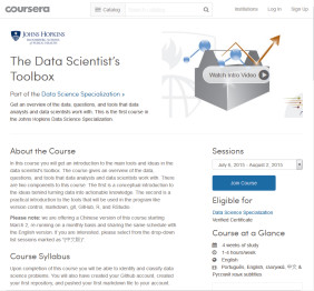 Online-Kurse: Auf der Webseite von Coursera gibt es kostenlose Fortbildungsangebote zum Thema Data Science.