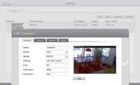 Asustor Surveillance Center: App mit übersichtlichem Fensterdesign.
