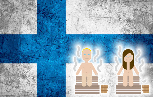 Finnland-Emojis Sauna und Nokia