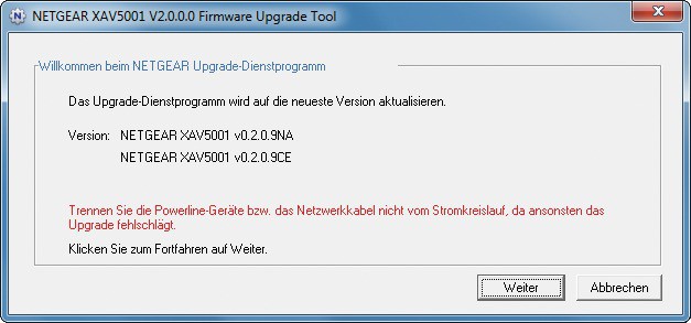 Firmware aktualisieren: Netgear und Devolo verteilen neue Firmware-Versionen als eigenständige Update- Tools.AVM integriert neue Firmware-Versionen direkt in das Verwaltungs-Tool (Bild 7).