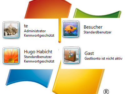 Besucherkonto in Windows 7 einrichten