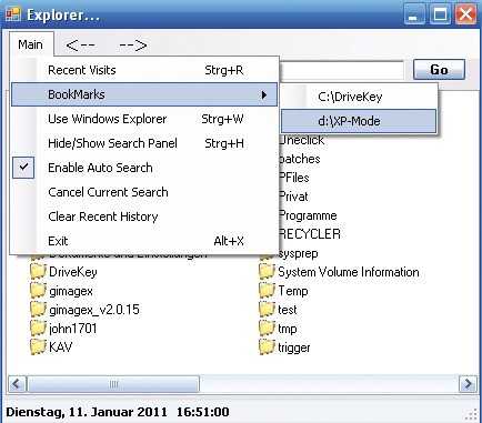 File System Explorer: Das Utility erstellt Bookmarks für häufig benötigte Ordner.