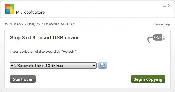 Windows 7 USB/DVD Download-Tool: Das Programm erstellt einen bootfähigen USB-Stick mit den Installationsdateien von Windows 7.